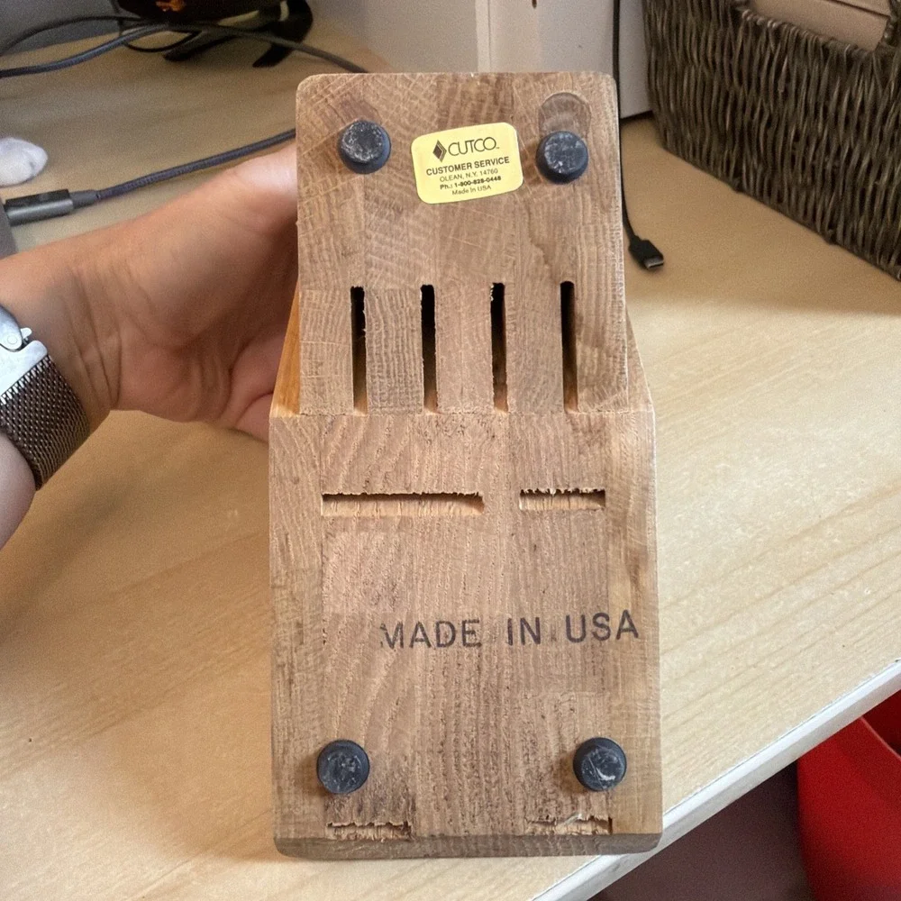 Cutco knife block